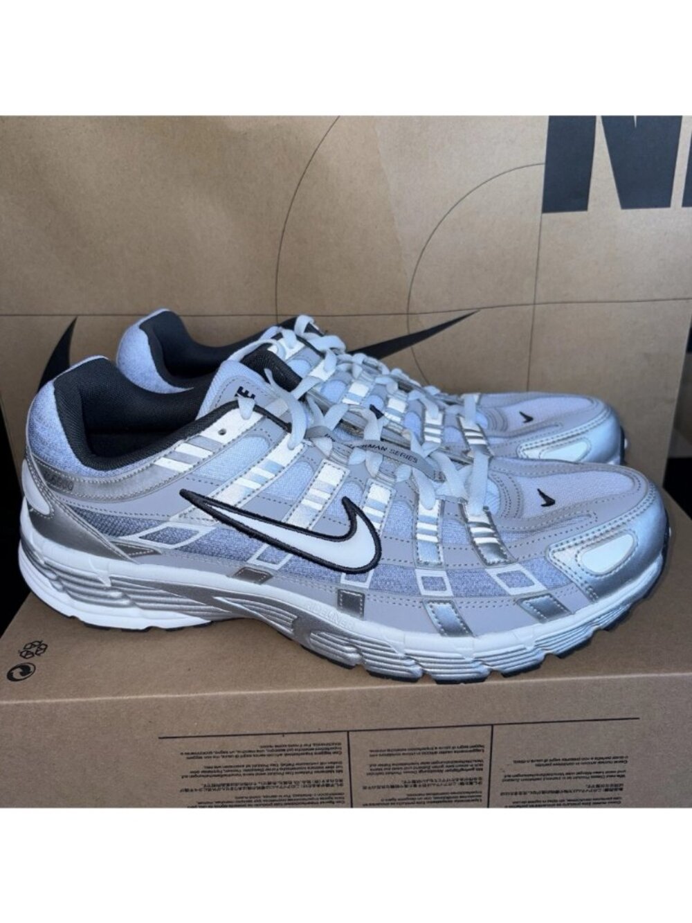 NEW Nike P-6000 Silver Summit White-Wolf Grey IH4465-095 Men's Size 15